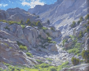Glacial Polish: Escarpment above the west side of Fifth Lake picture